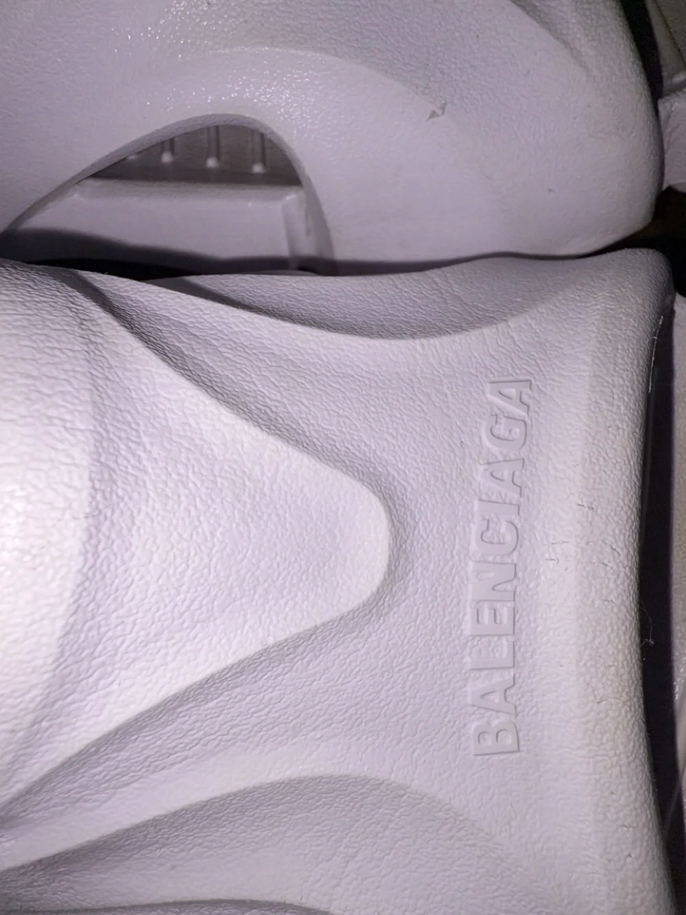 Balenciaga White Men’s Slide Sandals
